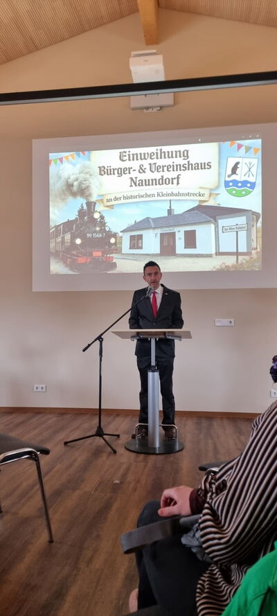 Bürgermeister bei Ansprache © Jens Uhlemann