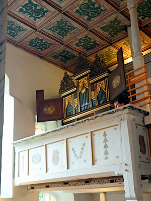 Orgel der Kirche Lippersdorf